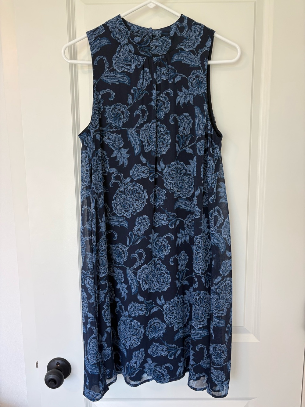 Tommy Hilfiger Navy & Blue Floral Dress - Size 8